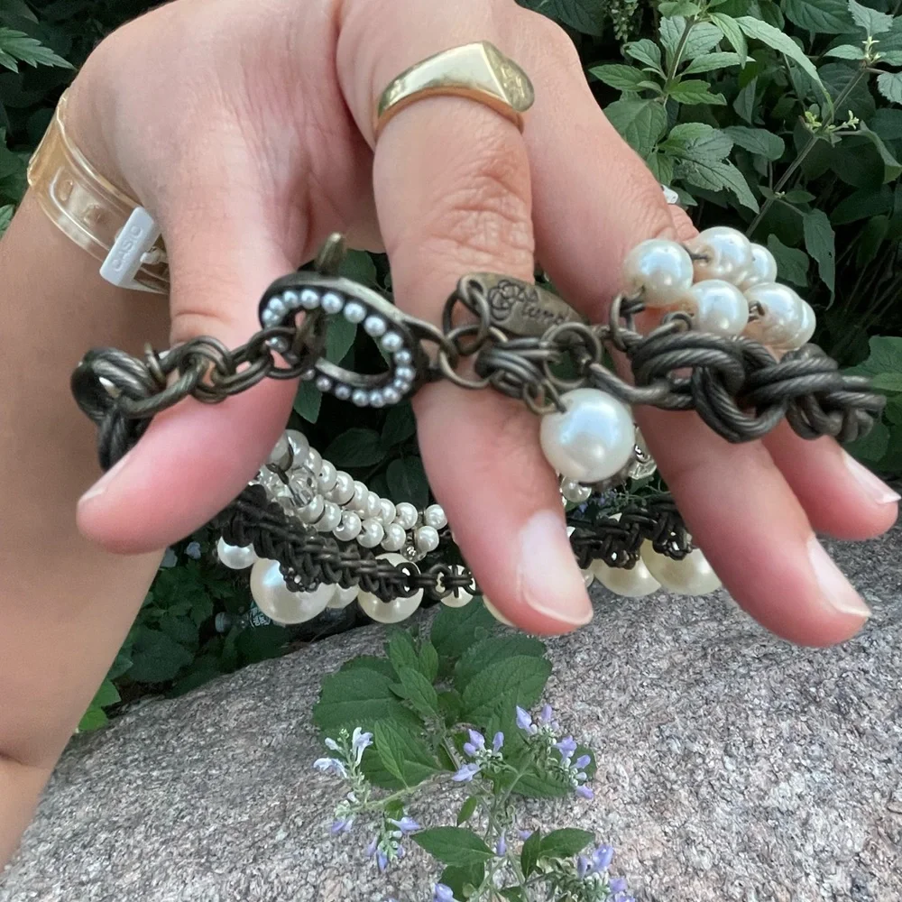 Vintage plunder signed statement bracelet 💕 - Picture 2 of 2
